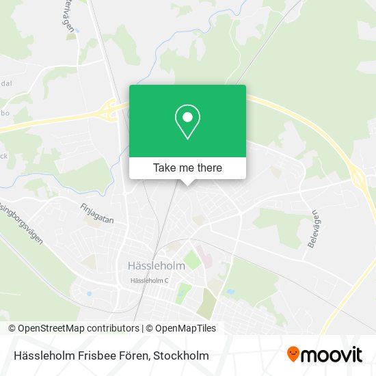 Hässleholm Frisbee Fören map