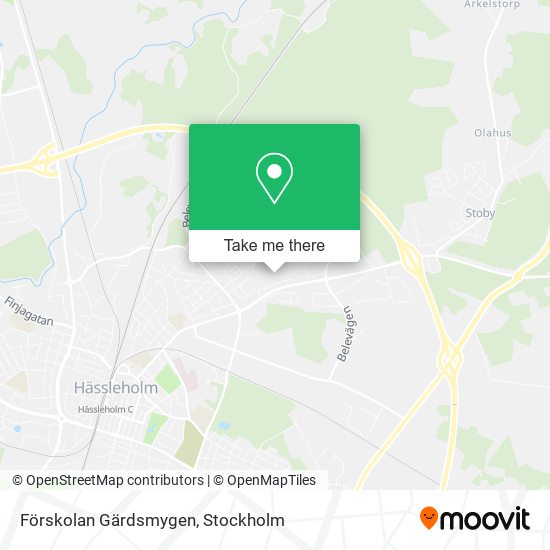 Förskolan Gärdsmygen map