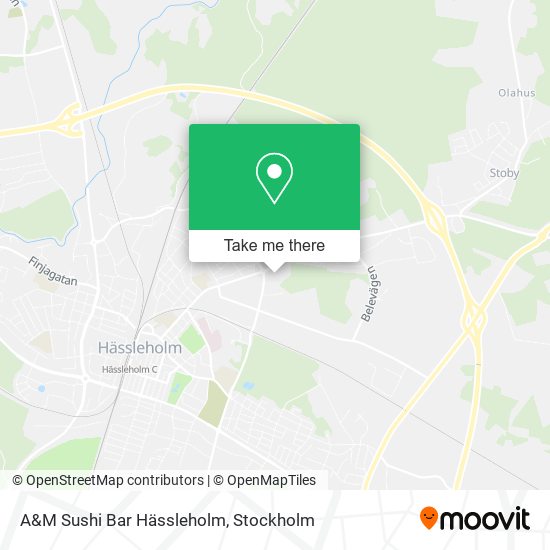 A&M Sushi Bar Hässleholm map