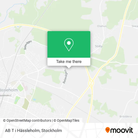 AB T i Hässleholm map