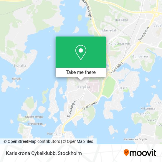 Karlskrona Cykelklubb map