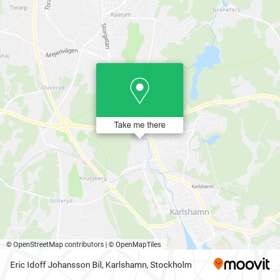 Eric Idoff Johansson Bil, Karlshamn map