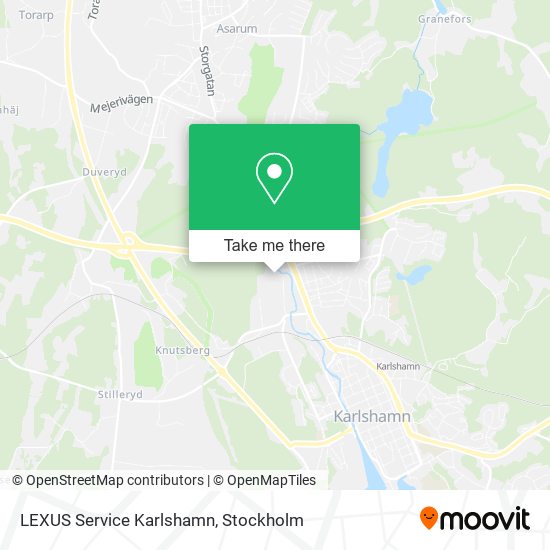 LEXUS Service Karlshamn map