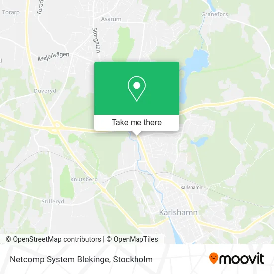 Netcomp System Blekinge map