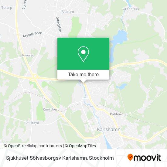 Sjukhuset Sölvesborgsv Karlshamn map
