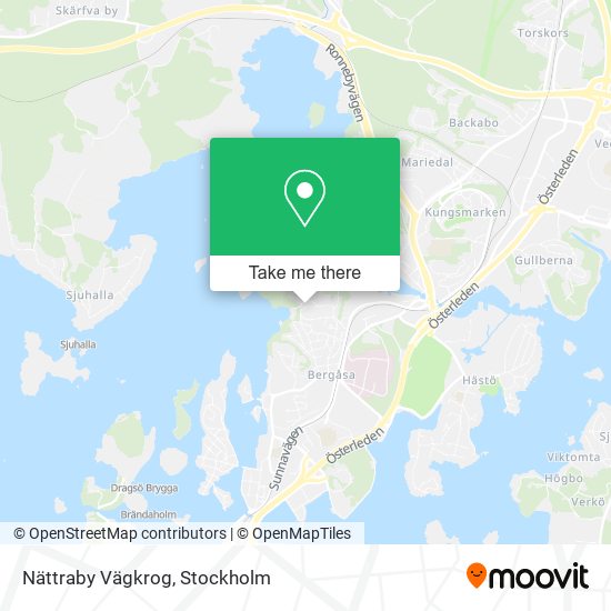 Nättraby Vägkrog map