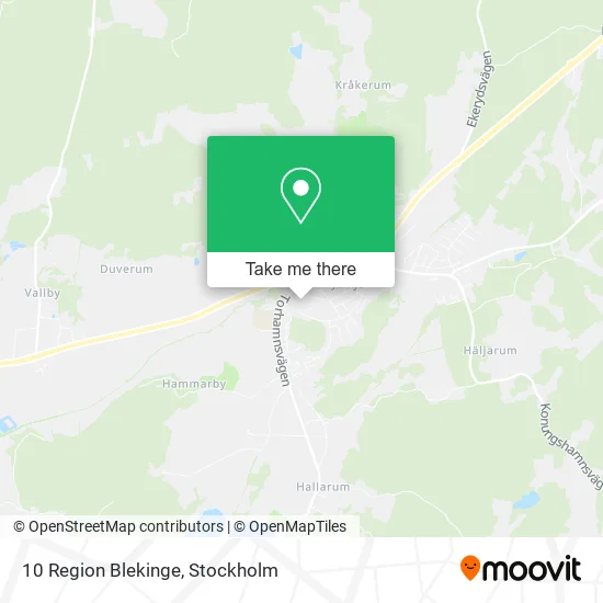 10 Region Blekinge map