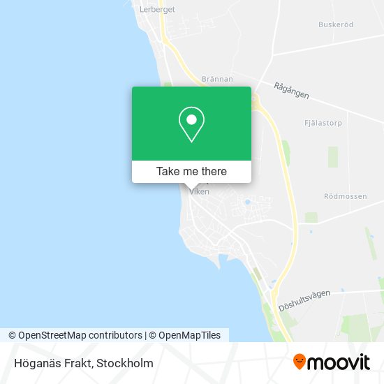 Höganäs Frakt map