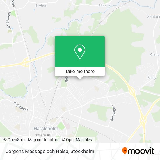 Jörgens Massage och Hälsa map