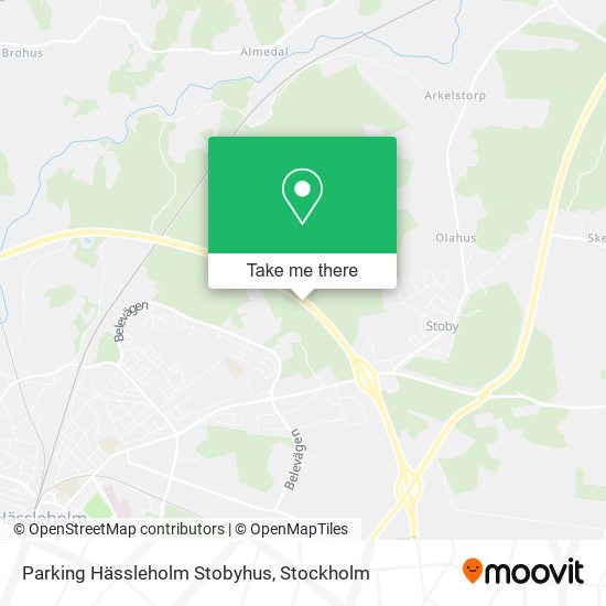 Parking Hässleholm Stobyhus map