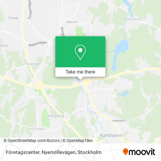 Företagscenter, Nyemöllevägen map