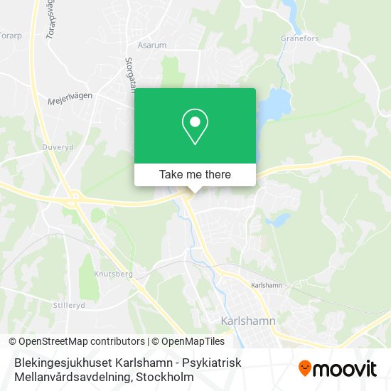Blekingesjukhuset Karlshamn - Psykiatrisk Mellanvårdsavdelning map