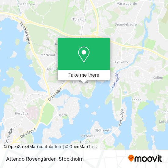 Attendo Rosengården map