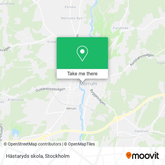 Hästaryds skola map