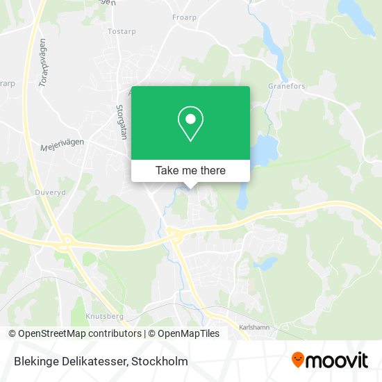 Blekinge Delikatesser map