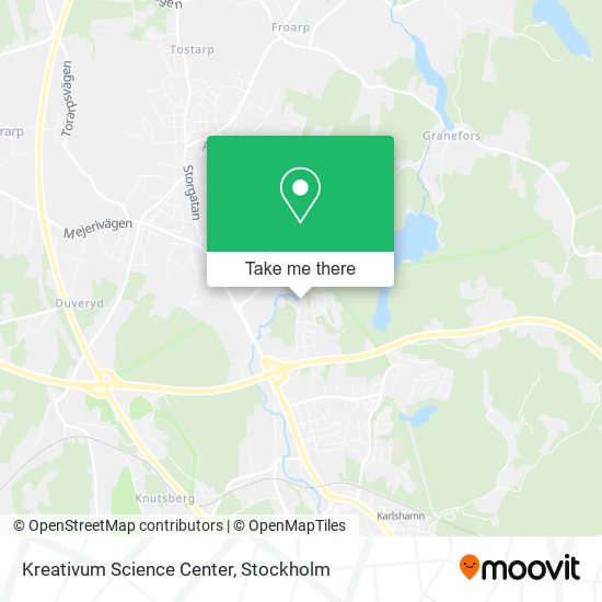 Kreativum Science Center map