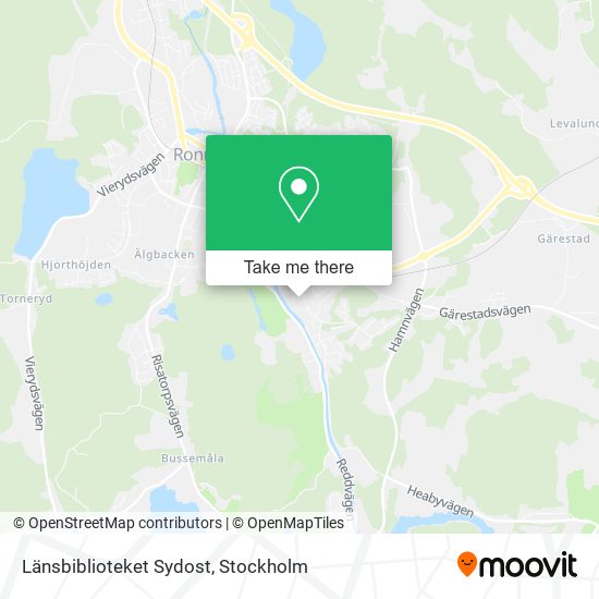 Länsbiblioteket Sydost map