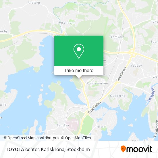 TOYOTA center, Karlskrona map