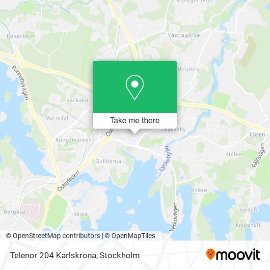 Telenor 204 Karlskrona map