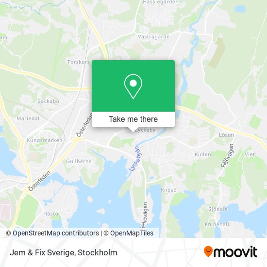 Jem & Fix Sverige map