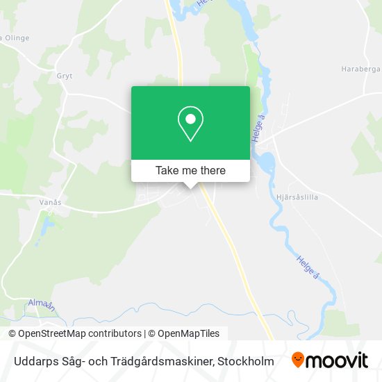 Uddarps Såg- och Trädgårdsmaskiner map