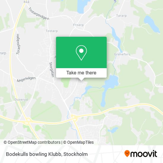 Bodekulls bowling Klubb map