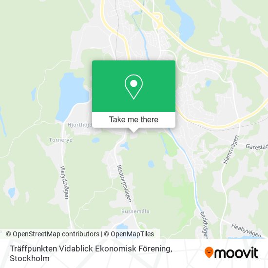 Träffpunkten Vidablick Ekonomisk Förening map