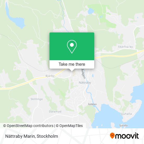 Nättraby Marin map