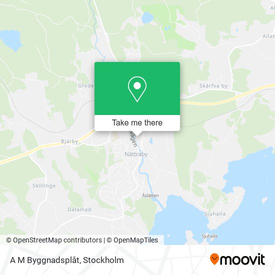 A M Byggnadsplåt map