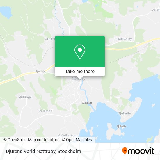 Djurens Värld Nättraby map