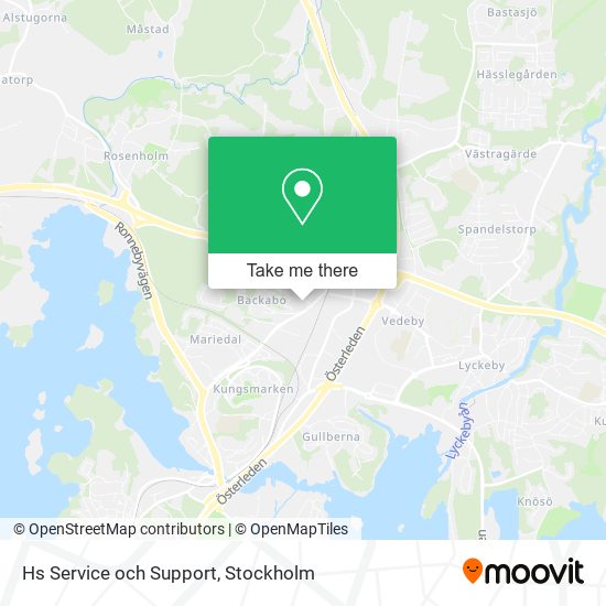 Hs Service och Support map