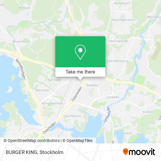 BURGER KING map