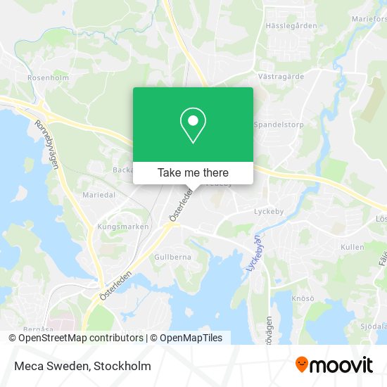 Meca Sweden map