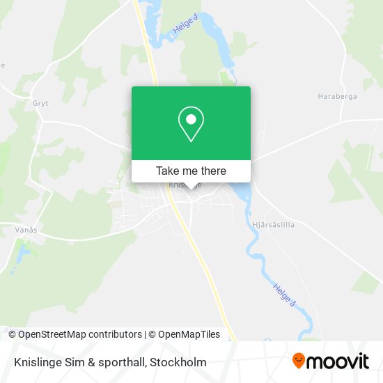 Knislinge Sim & sporthall map