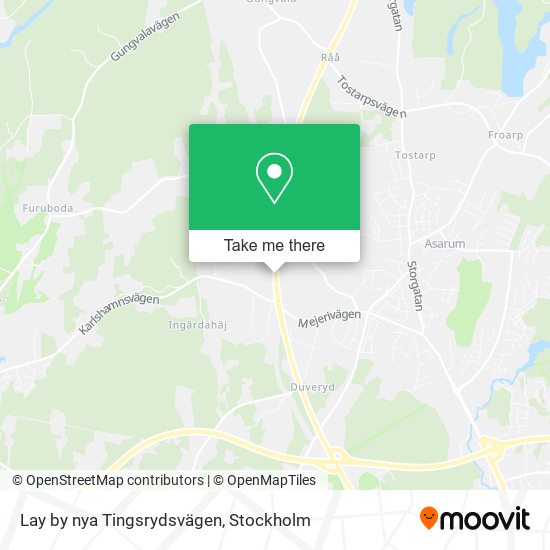 Lay by nya Tingsrydsvägen map