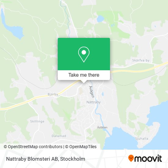 Nattraby Blomsteri AB map