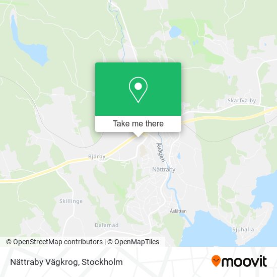Nättraby Vägkrog map
