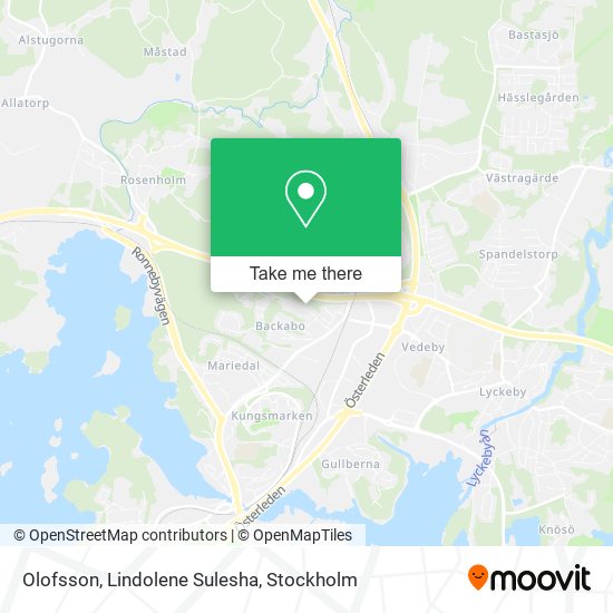 Olofsson, Lindolene Sulesha map