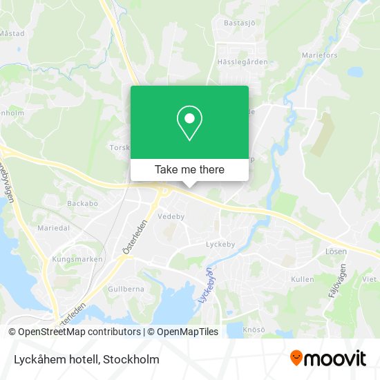 Lyckåhem hotell map