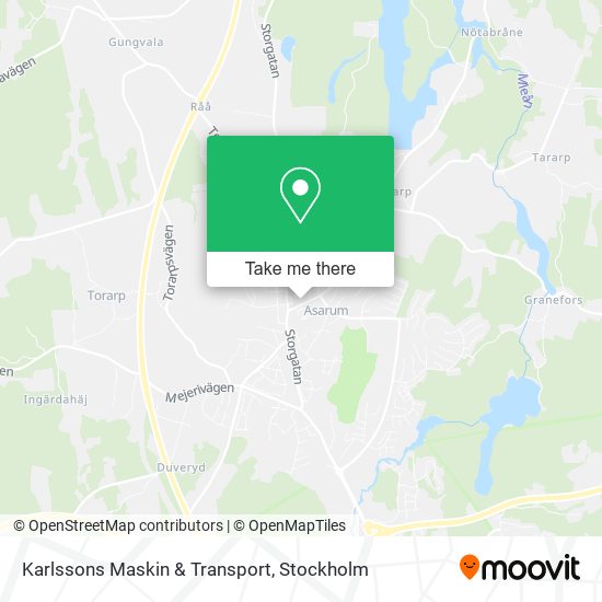 Karlssons Maskin & Transport map