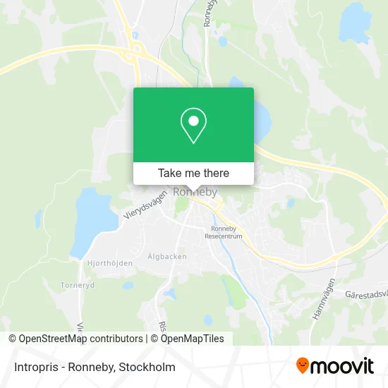Intropris - Ronneby map