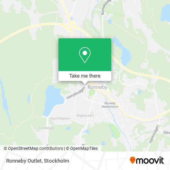 Ronneby Outlet map