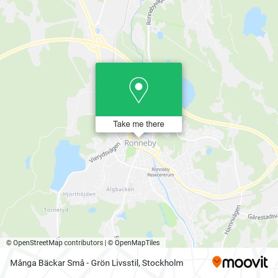 Många Bäckar Små - Grön Livsstil map