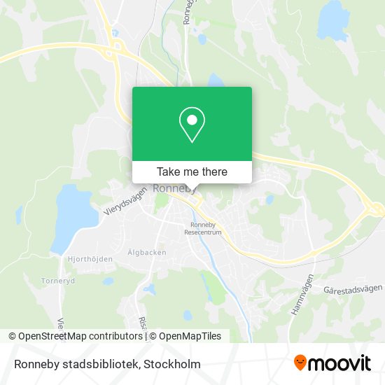 Ronneby stadsbibliotek map