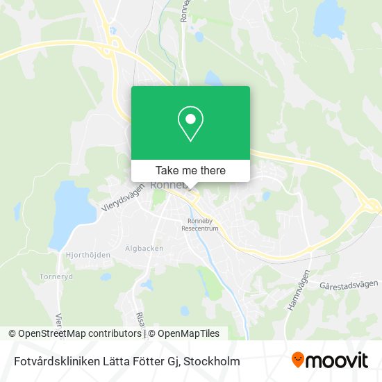 Fotvårdskliniken Lätta Fötter Gj map