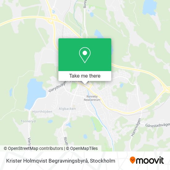Krister Holmqvist Begravningsbyrå map