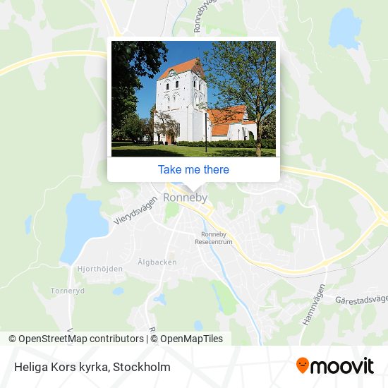 Heliga Kors kyrka map