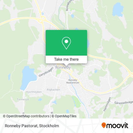 Ronneby Pastorat map