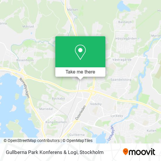 Gullberna Park Konferens & Logi map