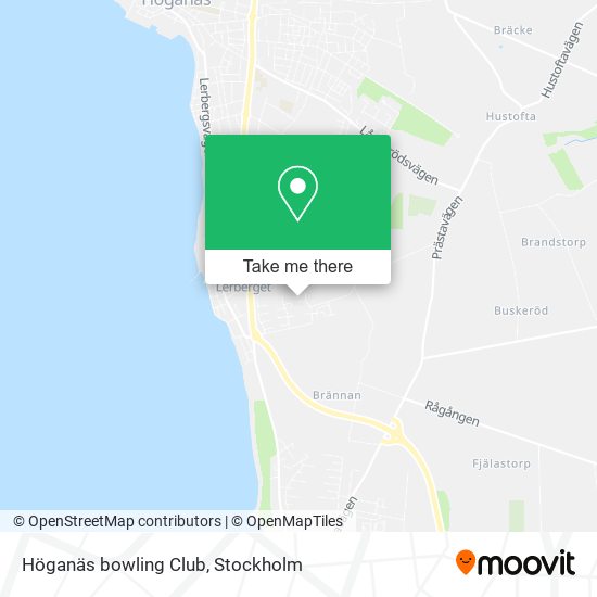 Höganäs bowling Club map